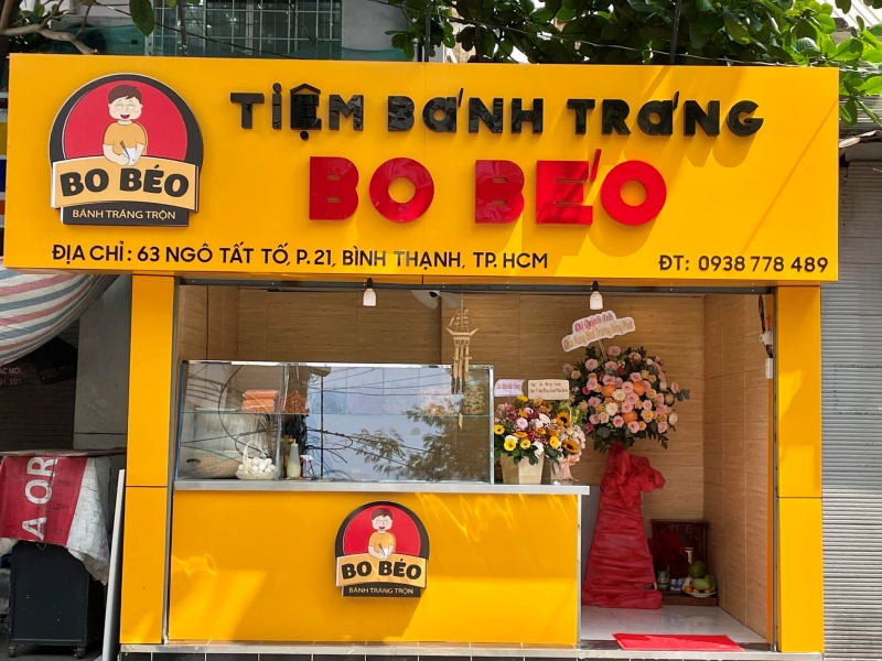 Bánh tráng chấm Bo Béo