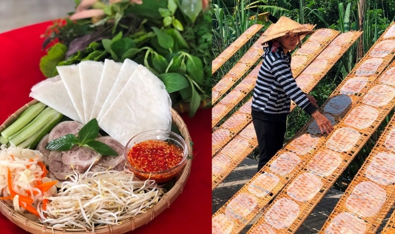 Hương vị bánh tráng phơi sương Hà Nội