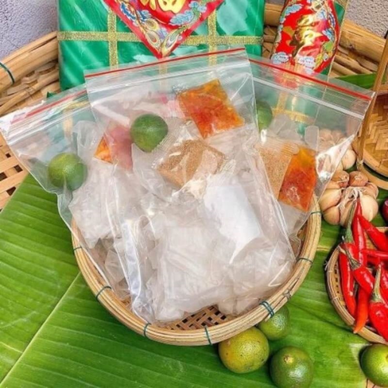 Bánh tráng tỏi dẻo phơi sương