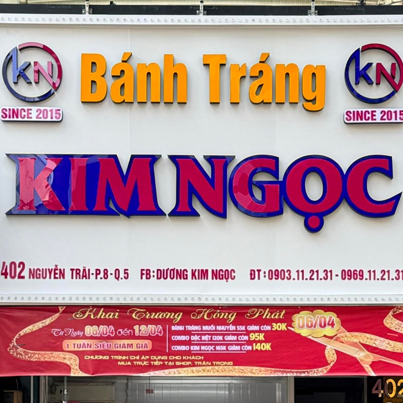 Thương hiệu bánh tráng Kim Ngọc